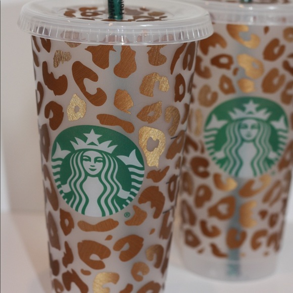 Cheetah print Starbucks cold cup - Picture 6 of 16
